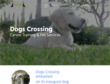 Tablet Screenshot of dogscrossing.com